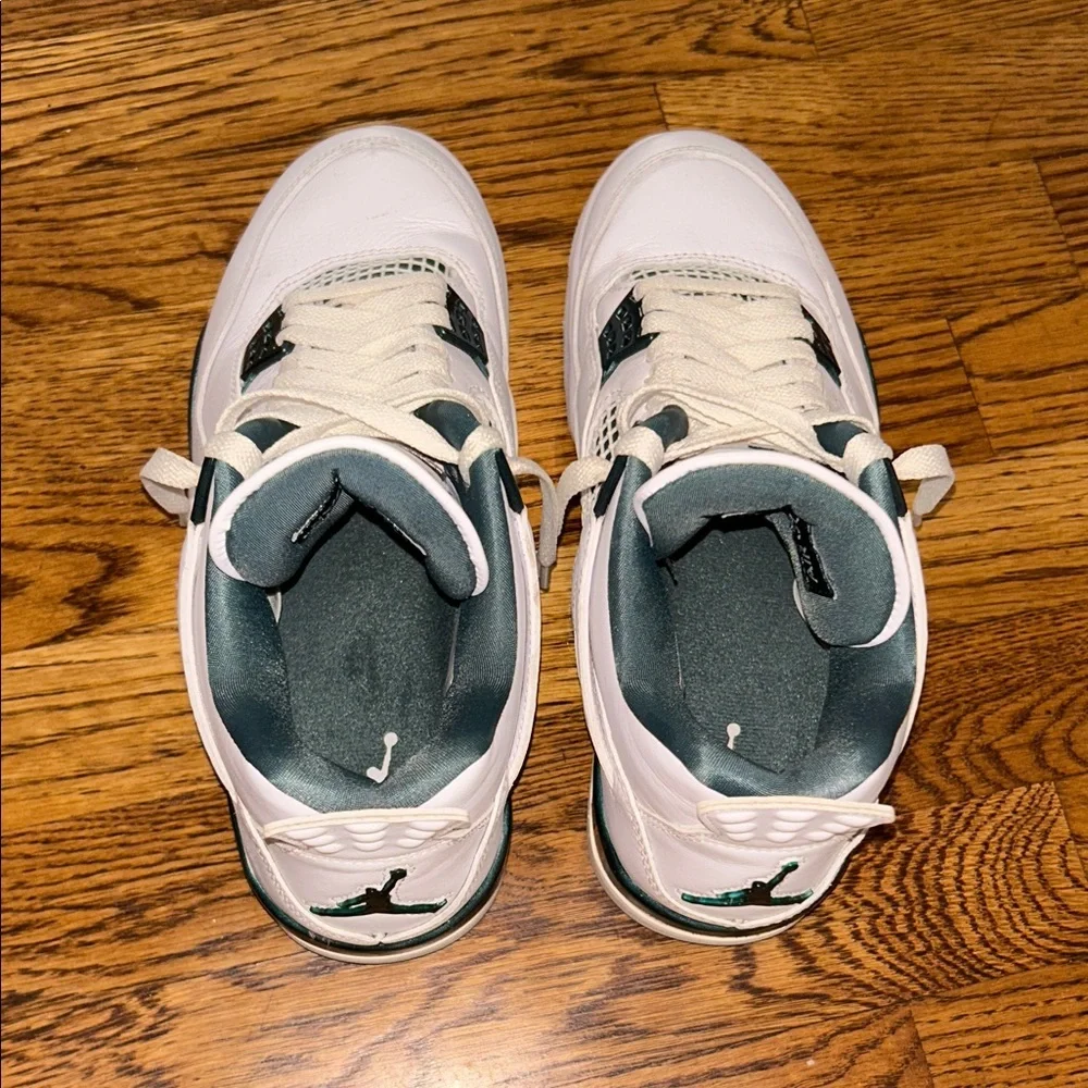 Men's Jordan 4 Oxidized Green Retro Basketball Sneakers Men’s Size 7 Women’s 8.5